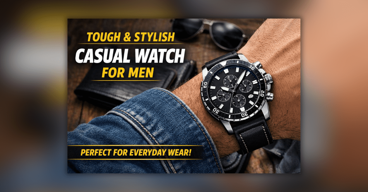 रोज पहनने के लिए मजबूत और स्टाइलिश कैजुअल वॉच फॉर मेन