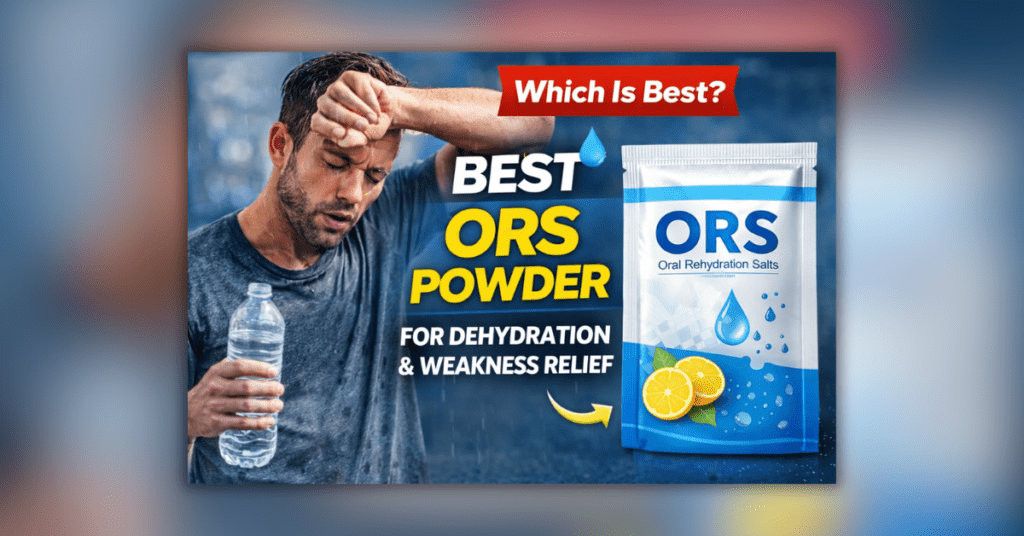 डिहाइड्रेशन और कमजोरी से राहत के लिए बेस्ट ORS पाउडर