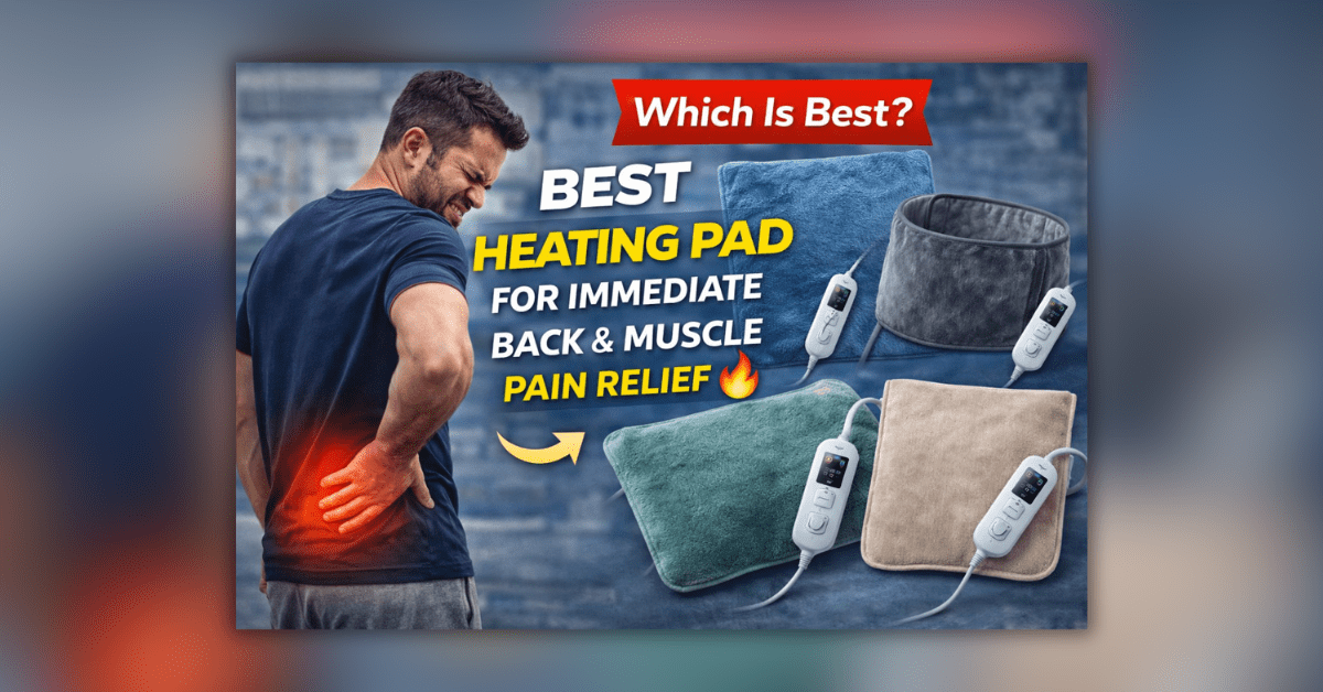 कमर दर्द और मसल्स दर्द से राहत के लिए हीटिंग पैड