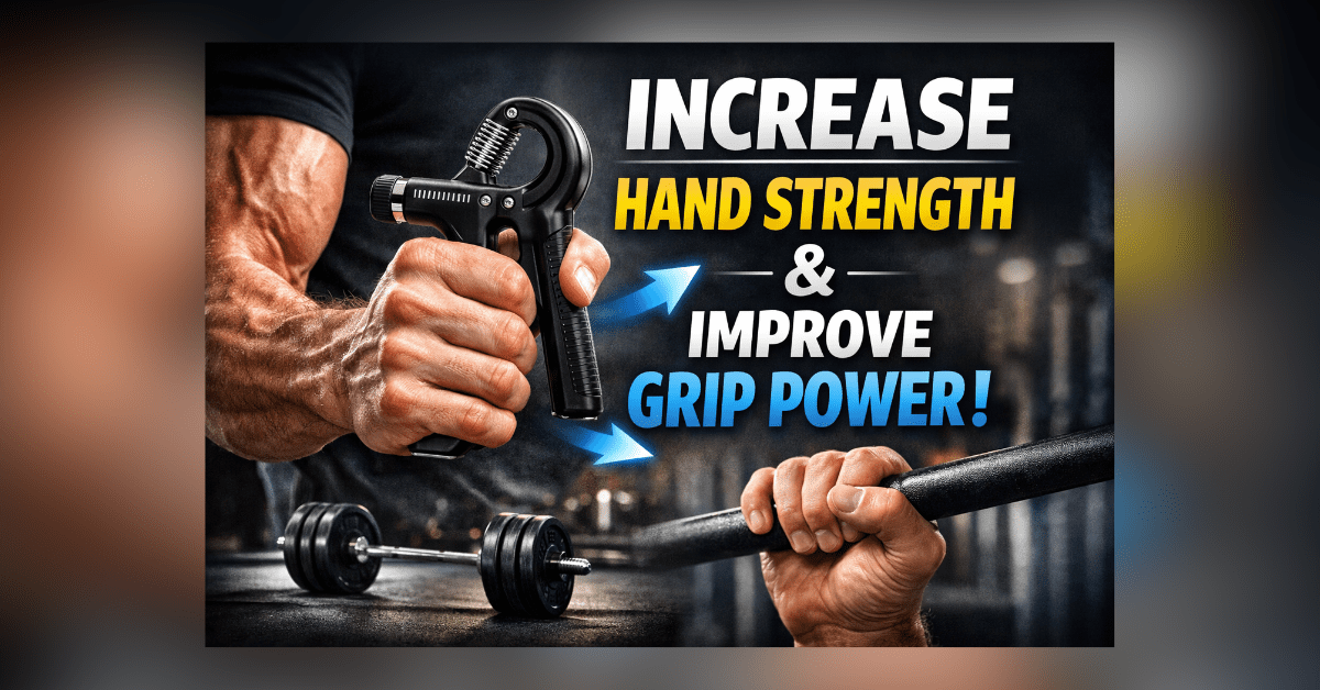 हाथों की ताकत और मजबूत पकड़ बढ़ाने के लिए हैंड ग्रिप एक्सरसाइजर