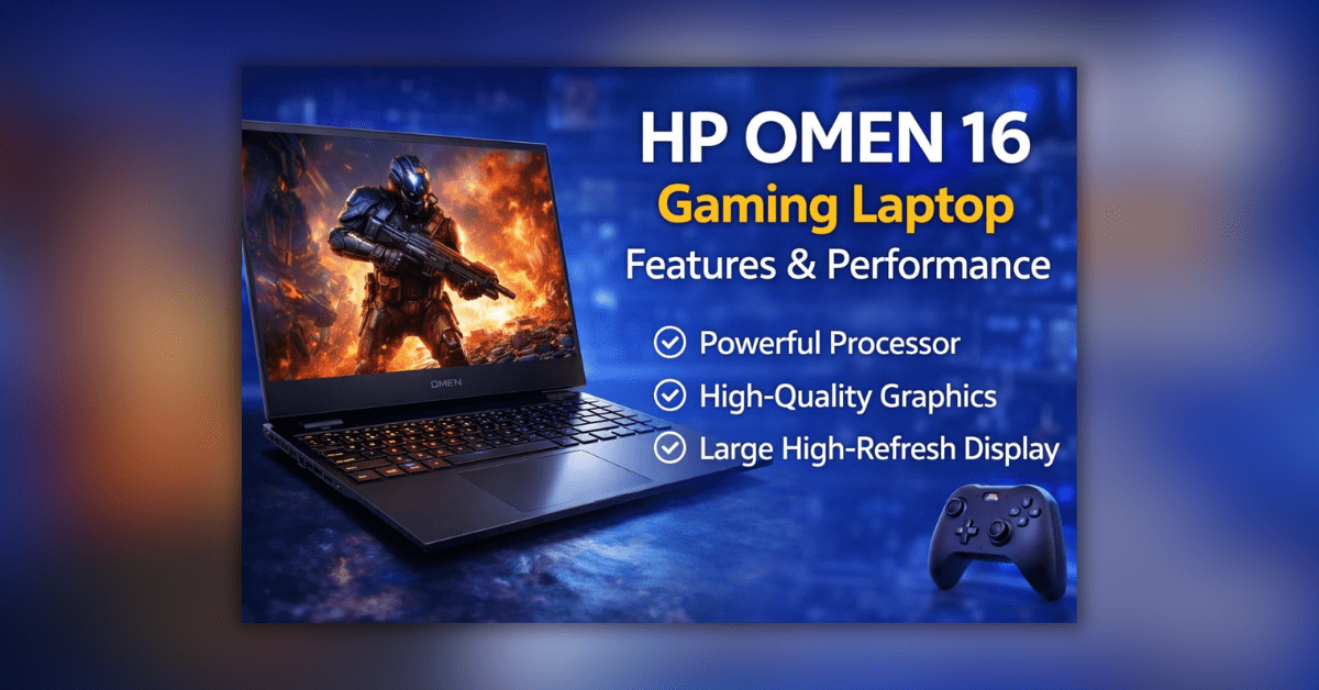 HP Omen 16 गेमिंग लैपटॉप के फीचर्स और परफॉर्मेंस का थंबनेल