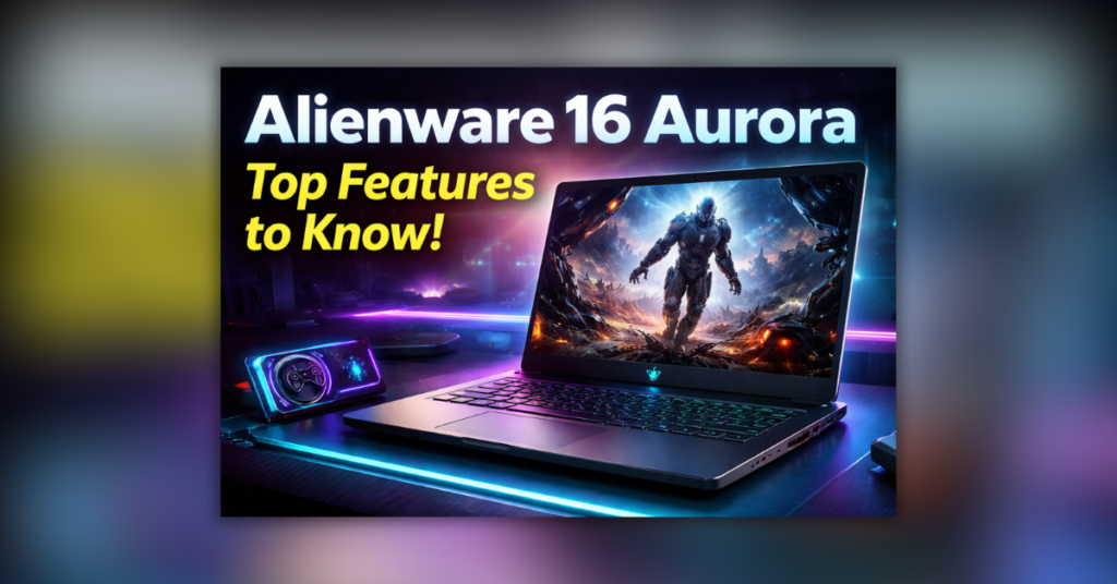 Alienware 16 Aurora Gaming Laptop के फीचर्स और परफॉर्मेंस का थंबनेल