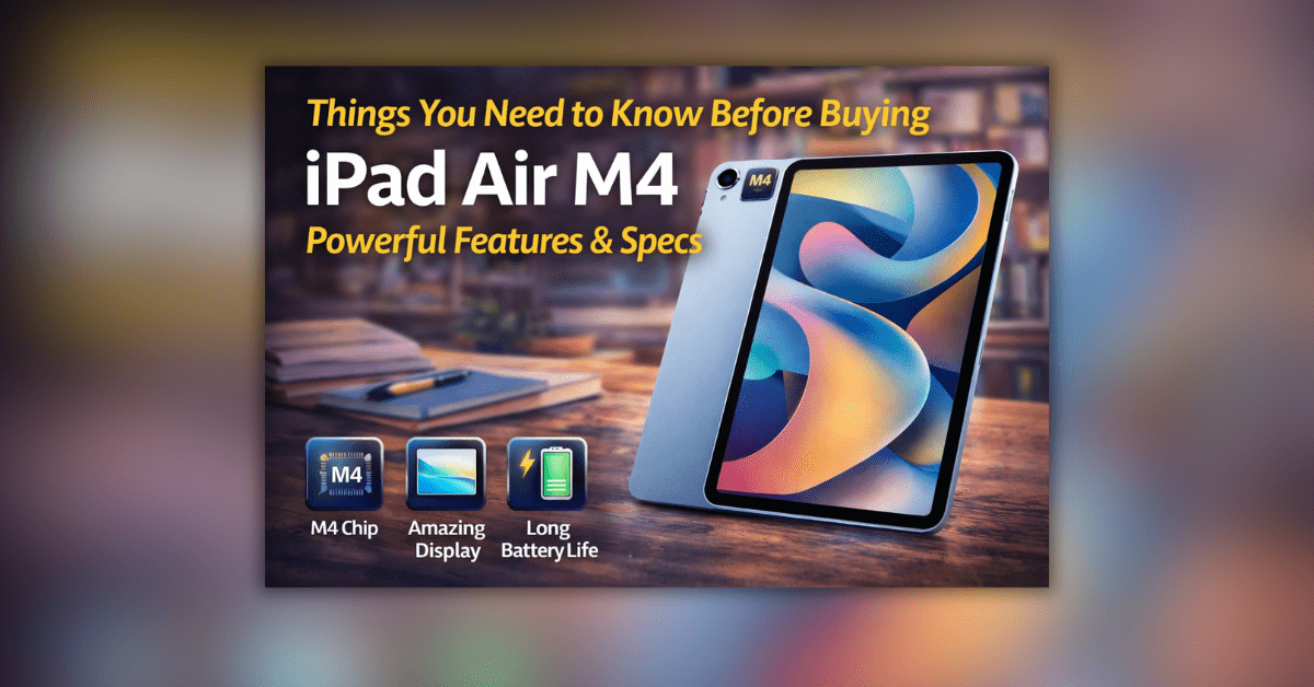 iPad Air M4 features and specifications tablet