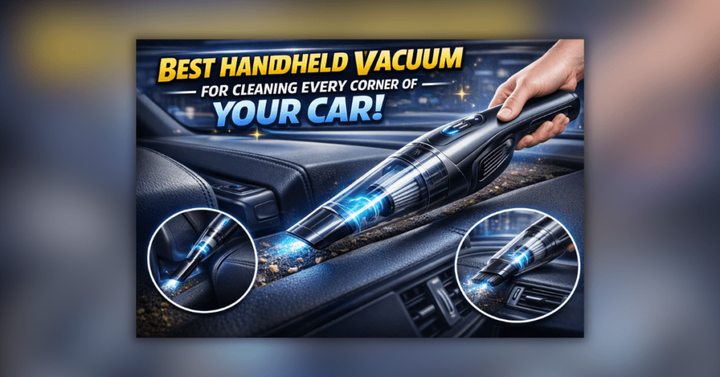 कार के लिए पावरफुल पोर्टेबल वैक्यूम क्लीनर से इंटीरियर की सफाई