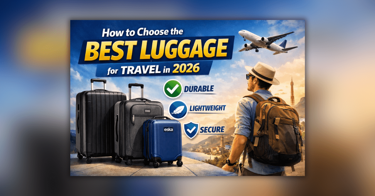 2026 के लिए टिकाऊ और स्मूद व्हील्स वाला बेस्ट लगेज बैग