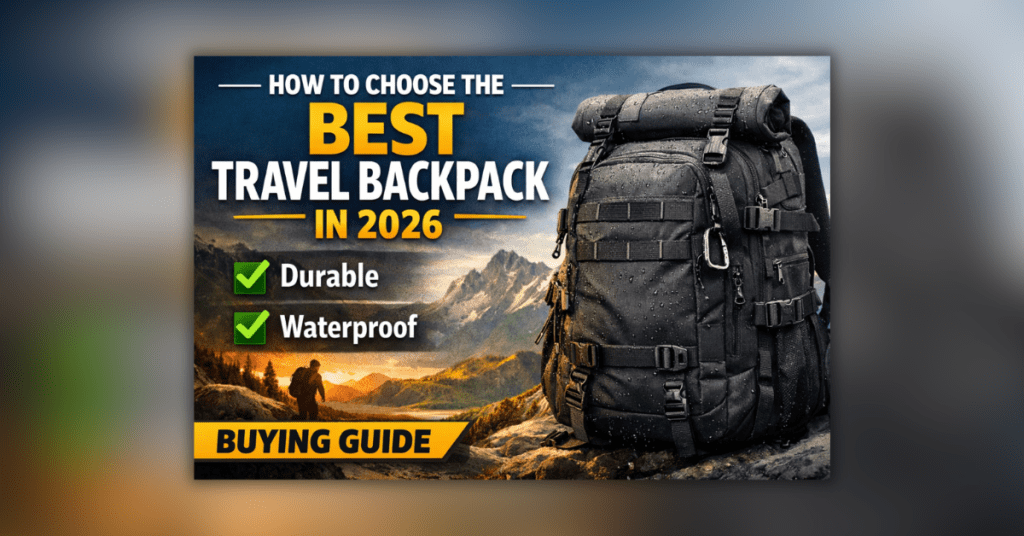 2026 के लिए बेस्ट ट्रैवल बैकपैक टिकाऊ और वाटरप्रूफ बैग