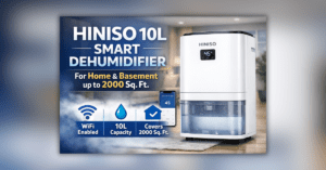 HINISO 10L Smart Dehumidifier with WiFi for home and basement up to 2000 sq ft