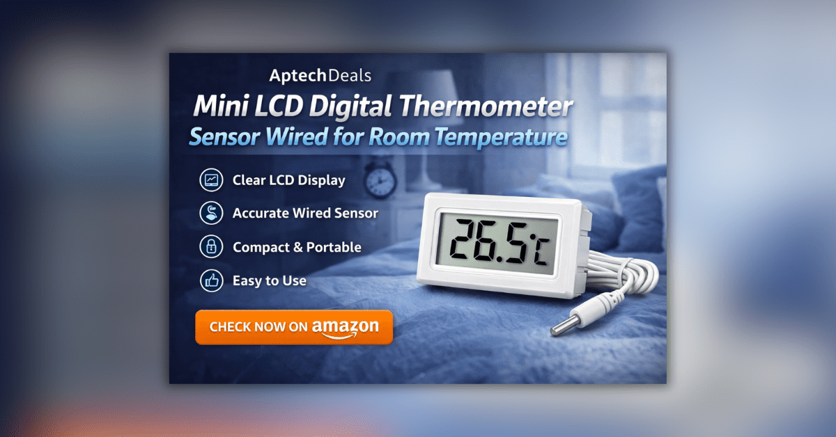 कमरे का तापमान मापने वाला डिजिटल रूम थर्मामीटर