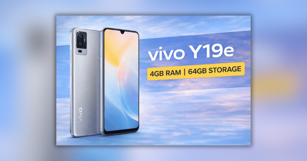 vivo Y19e budget smartphone sleek design with large display