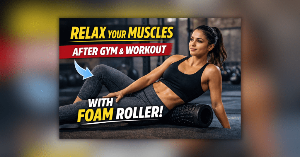 जिम और एक्सरसाइज के बाद मसल्स दर्द से राहत देने वाला फोम रोलर