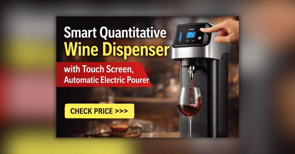 Smart Quantitative Wine Dispenser touch screen automatic electric pourer