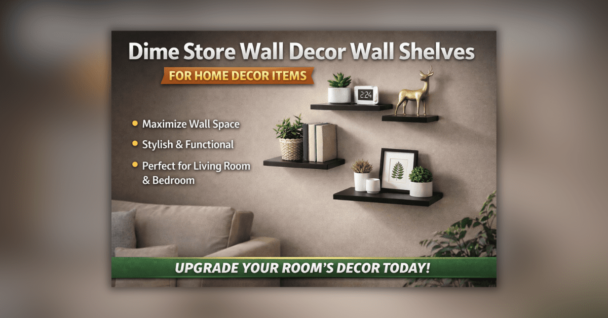 Dime Store wall decor shelves for living room and bedroom with modern stylish design