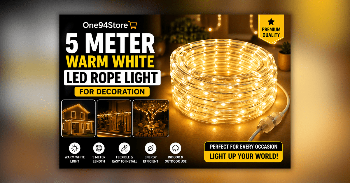 Warm White LED Rope Light for home decoration waterproof flexible lighting