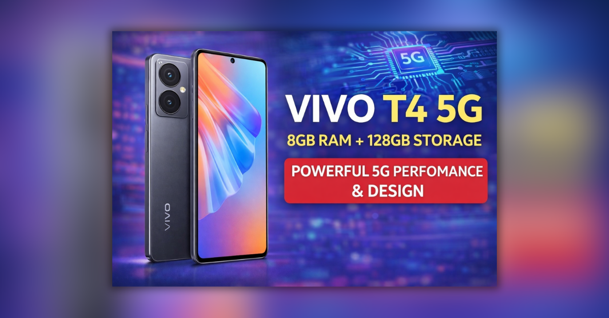 VIVO T4 5G स्मार्टफोन का स्टाइलिश डिजाइन और कैमरा सेटअप