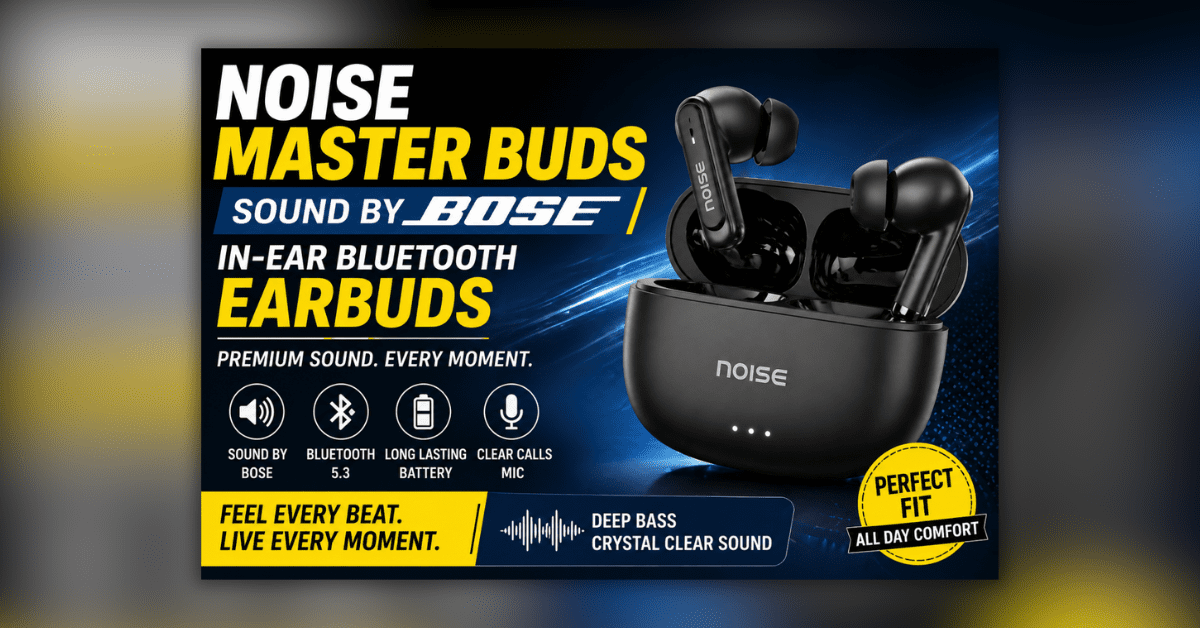 Noise Master Buds in-ear Bluetooth earbuds with Bose sound quality