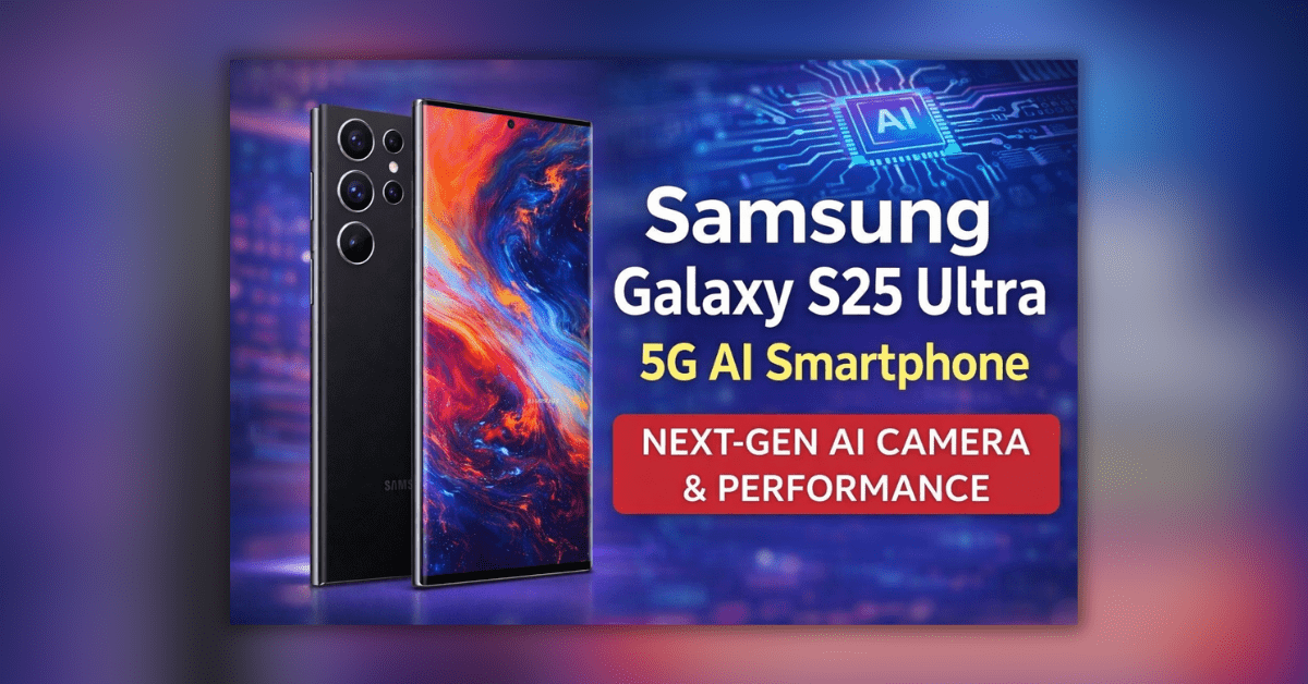 Samsung Galaxy S25 Ultra 5G AI Smartphone – एडवांस AI फीचर्स, प्रो-लेवल कैमरा और अल्ट्रा स्मूथ परफॉर्मेंस का शानदार कॉम्बिनेशन