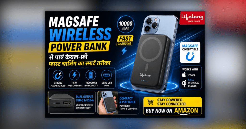 MagSafe Wireless Power Bank for fast charging iPhone and devices