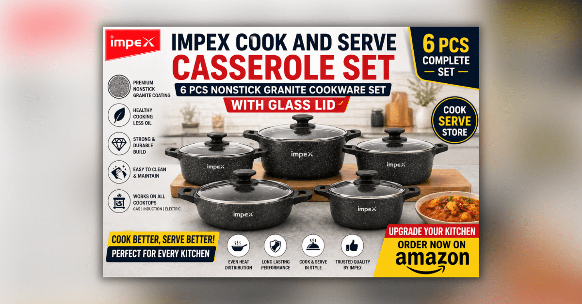 Nonstick granite cookware set for easy and healthy cooking