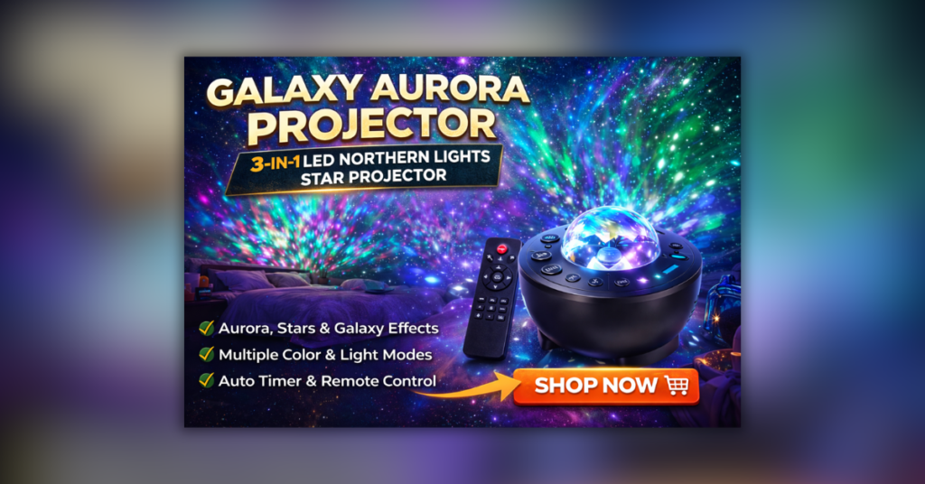 Galaxy Aurora Projector 3 in 1 LED star and northern lights projector