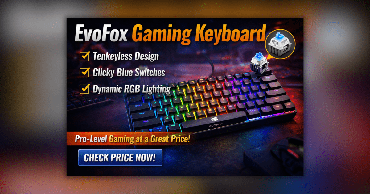 MageGee TS91 Mini Gaming Keyboard RGB बैकलिट 60 प्रतिशत कॉम्पैक्ट डिजाइन के साथ