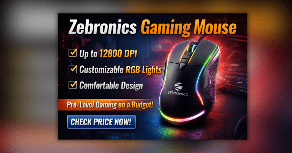 Ant Esports GM100 V2 Gaming Mouse RGB लाइटिंग और एर्गोनॉमिक डिजाइन के साथ