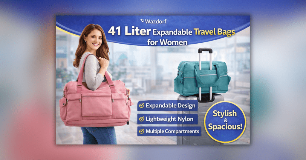 Wazdorf Nylon Travel Bag for Women lightweight stylish travel bag