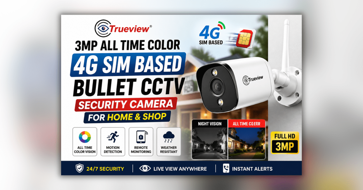 4G SIM CCTV Camera for home security with real-time monitoring