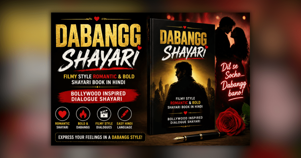 Dabangg Shayari Book – filmy style romantic and bold Hindi shayari collection