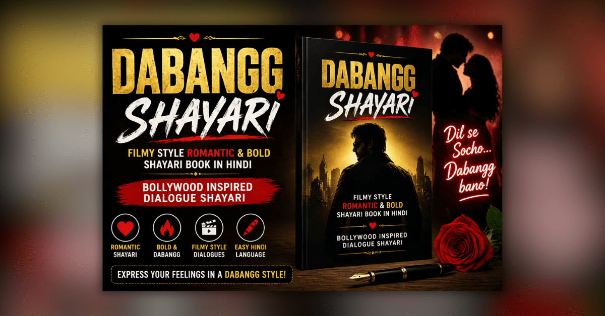 Dabangg Shayari Book – filmy style romantic and bold Hindi shayari collection