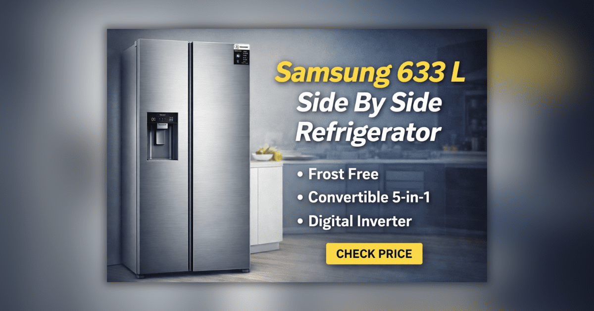 Samsung 633 L Side By Side Refrigerator frost free digital inverter