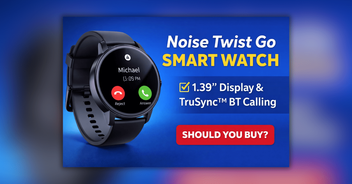 Noise Twist Go Smart Watch with BT calling and stylish design