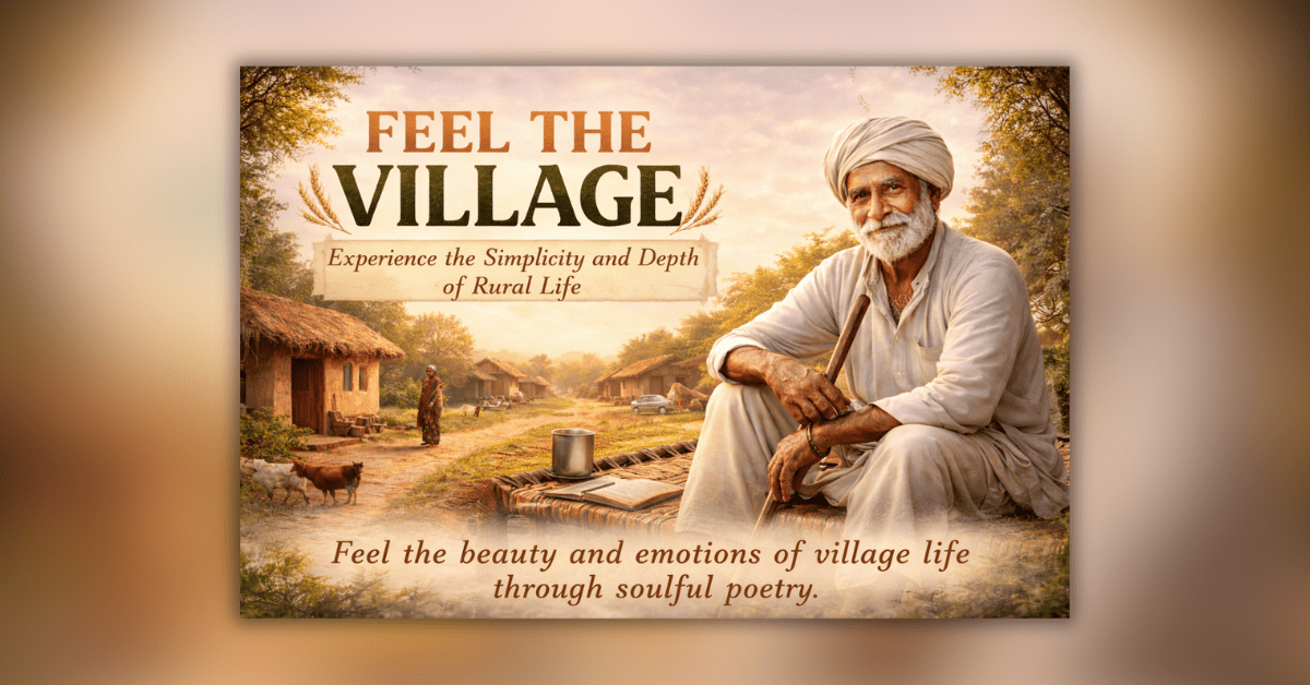 Poetry Book on Rural Life depicting village simplicity, culture, and emotions