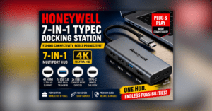 Honeywell 7in1 Type C docking station with 4K HDMI and multiple USB ports