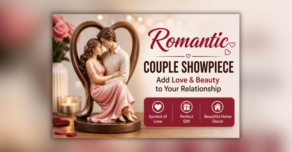 Romantic couple showpiece for home decor and gifting
