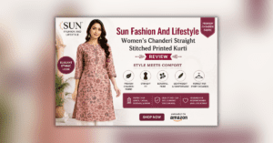 Sun Fashion And Lifestyle सन फैशन एंड लाइफस्टाइल का प्रमोशनल डिज़ाइन, जिसमें ट्रेंडी कपड़े, स्टाइलिश फैशन कलेक्शन और आधुनिक लाइफस्टाइल उत्पाद प्रदर्शित किए गए हैं।