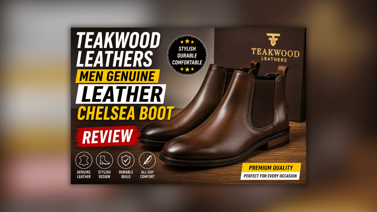 TEAKWOOD LEATHERS Men Genuine Leather Chelsea Boot – प्रीमियम लेदर बूट, स्टाइलिश डिजाइन और आरामदायक फिट के साथ।