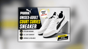 Puma Unisex-Adult Court Curves Sneaker – रोज़ाना पहनने के लिए स्टाइलिश, आरामदायक और टिकाऊ स्नीकर्स।