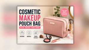 Cosmetic Makeup Pouch Bag कॉस्मेटिक मेकअप पाउच बैग